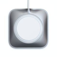 Satechi Aluminijska stanica za punjenje za MagSafe Charger za iPhone 12 Pro Max/12 Pro/12 Mini/12, siva