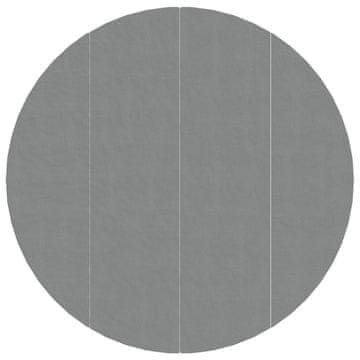 Vidaxl Platno za tlo ispod bazena svjetlosivo Ø500 cm poliesterska