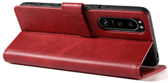 Onasi Wallet maskica ​​za Galaxy A04s / A13 5G A136, preklopna, kožna, crvena