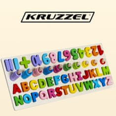 Kruzzel Drvena slagalica abeceda, brojevi ISO 10979