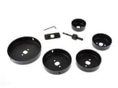 GEKO Set krunske pile za gips ploče i drvo 64-127mm
