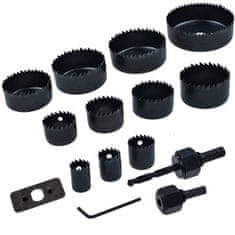 GEKO Set krunske pile za gips ploče i drvo 64-127mm