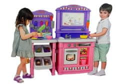 Lean-toys PVC baterija dječja kuhinja 66 dijelni set