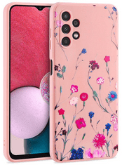 Onasi Liquid Spring maskica ​​za Galaxy A53, silikonska, roza