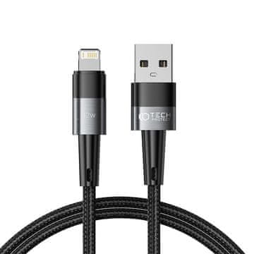 Tech-protect Ultraboost kabel USB / Lightning 12W 2.4A 1m, siva