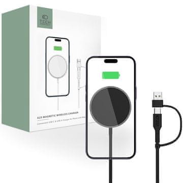 Tech-protect A25 MagSafe bežični punjač 15W, crno