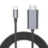 Tech-protect Ultraboost kabel USB-C / HDMI 4K 2m, crno