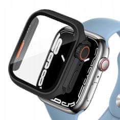 Tech-protect Defense 360 maska za Apple Watch 7/8/9 45mm, crno/naranča