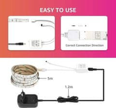 Lepro Set LED traka RGB 5m IP65