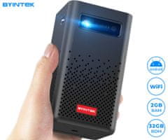 Byintek P20 prijenosni mini projektor, 280 ANSI lumnov, Android, Wi-Fi, Bluetooth 5.0, 1080p