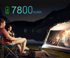 Byintek P20 prijenosni mini projektor, 280 ANSI lumnov, Android, Wi-Fi, Bluetooth 5.0, 1080p