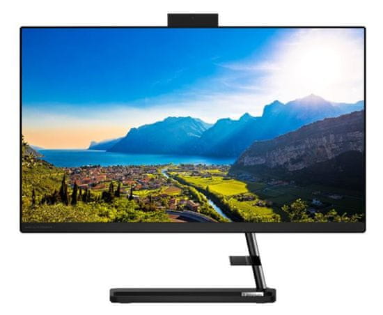 Lenovo IdeaCentre AiO 3 računalo, R5 7530U, 23.8FHD, 16GB, SSD512GB, UMA, W11H, crni (F0G100SNSC)