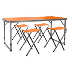 Aga Kamping set na sklapanje Narančasti