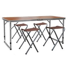 Aga Kamping set na sklapanje Smeđi