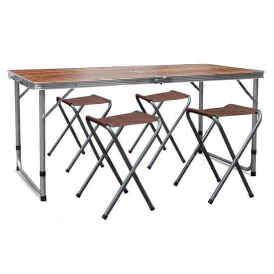 Aga Kamping set na sklapanje Smeđi