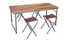 Aga Kamping set na sklapanje Smeđi