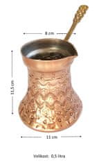 AKCIJA plus Džezva za kavu, bakar 0,5 L