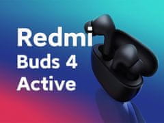 Xiaomi Redmi Buds 4 Active bežične slušalice, BT 5.3, TWS, Type-C, crna