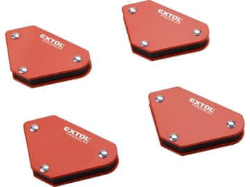 Extol Premium Kut 8815180 magnetski aparat za zavarivanje mini, set od 4 komada, 45°-90°-135°, nosivost do 4 kg