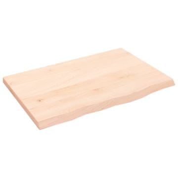 Vidaxl Stolna ploča 60 x 40 x 2 cm od netretirane masivne hrastovine