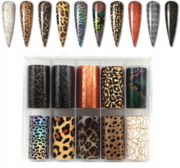 10xTRANSFER FOLIJA 50cmx4cm SET MRAMORNIH MRLJICA