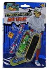 Čuri Muri finger skateboard sa svjetlom, 9,5 x 2,5 cm