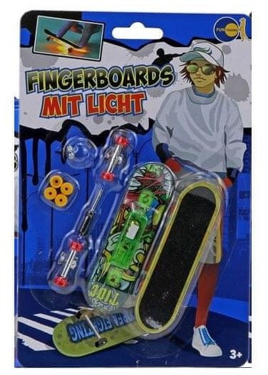 Čuri Muri finger skateboard sa svjetlom, 9,5 x 2,5 cm