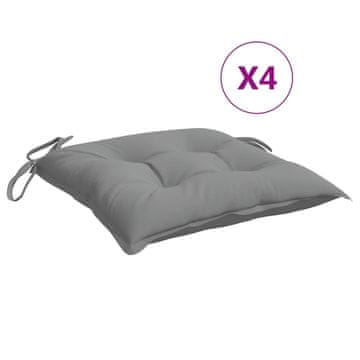 Vidaxl Jastuci za stolice 4 kom sivi 50 x 50 x 7 cm od tkanine Oxford