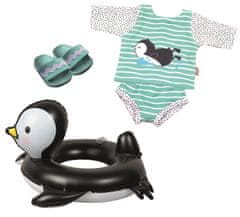 Heless Pingvin set kupaći kostim + obruč + natikače 35-45 cm