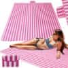 Aga Plaža piknik deka 200x200cm Ružičasta