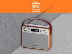 Manta RDI915X Capri, Retro, Radio FM, Bluetooth, punjiva baterija