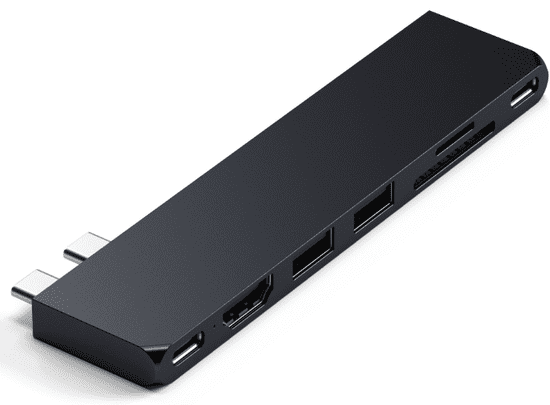 Satechi Pro Slim priključna stanica, 1xUSB4,1xHDMI,2xUSB-A,SD/MicroSD, crna (ST-HUCPHSD)