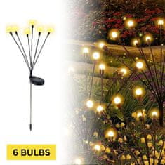 Cool Mango solarna LED vrtna svjetiljka bez kabela, topla bijela svjetlost, 6 komada - Firefly