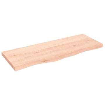 Vidaxl Stolna ploča 100x40x(2-4) cm od netretirane masivne hrastovine
