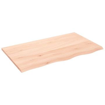 Vidaxl Kupaonska radna ploča 100 x 60 x 2 cm netretirano masivno drvo