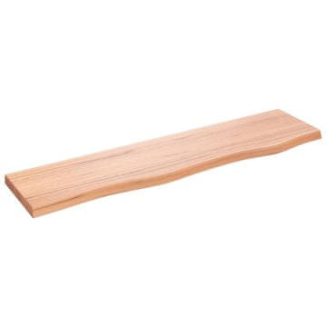 Vidaxl Zidna polica svjetlosmeđa 80 x 20 x 2 cm od obrađene hrastovine