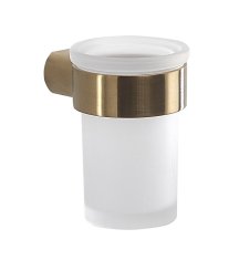 Gedy PIRENEI Čaša Zlatna Mat iz Stakla za Držač Kartáča