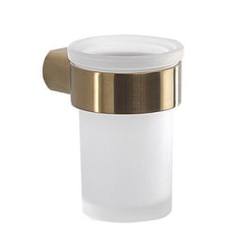 Gedy PIRENEI Čaša Zlatna Mat iz Stakla za Držač Kartáča