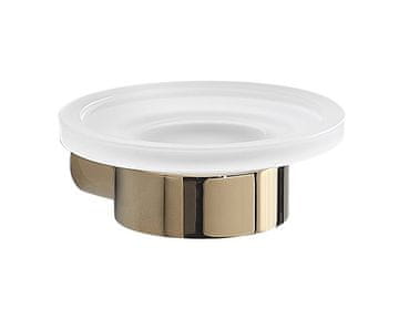 Gedy PIRENEI zlatna mýdlenka od mléčnog stakla