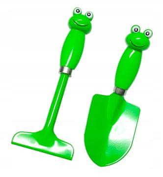 Galicja Dječji set vrtnog alata, žaba, 20 cm