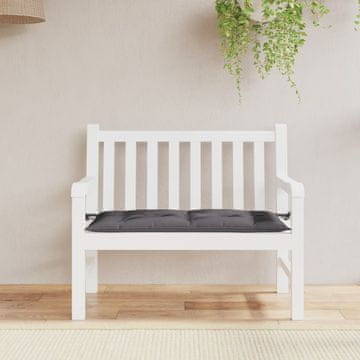 Vidaxl Jastuk za vrtnu klupu, antracit, 110x50x7 cm, tkanina