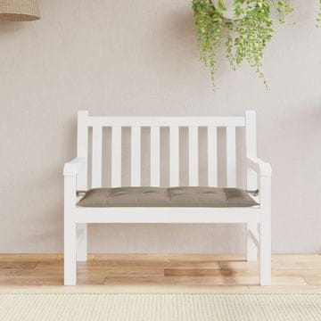 Vidaxl Jastuk za vrtnu klupu, taupe, 110x50x7 cm, tkanina