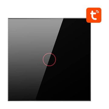 Avatto Pametni prekidač za svjetlo ZigBee Avatto ZTS02-EU-B1 1-smjerni TUYA (crni)