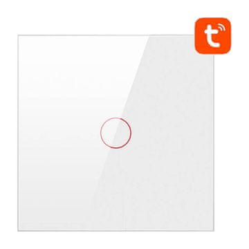 Avatto Pametni prekidač za svjetlo ZigBee Avatto LZTS02-EU-W1 1-smjerni Bez neutralnog TUYA (bijeli)