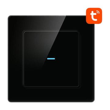 Avatto Pametni prekidač za svjetlo WiFi Avatto N-TS10-B1 1-smjerni TUYA (crni)