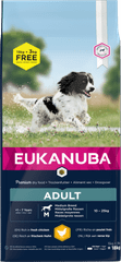 Adult Medium Breed suha hrana za pse, 15+3 kg