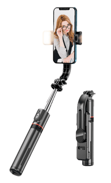 MXM Selfie štap Fangtuosi s LED svjetlima i Bluetooth + ugrađeni tripod