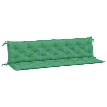 Vidaxl Jastuci za vrtnu klupu 2 kom zelena 200x50x7cm tkanine Oxford