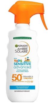  Garnier Ambre Solaire Kids Sensitive Advanced SPF50+ sprej za djecu, 300 ml