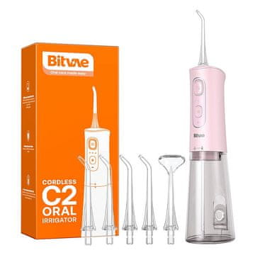 Bitvae Ispirač za vodu s mlaznicama Bitvae C2 (ružičasti)